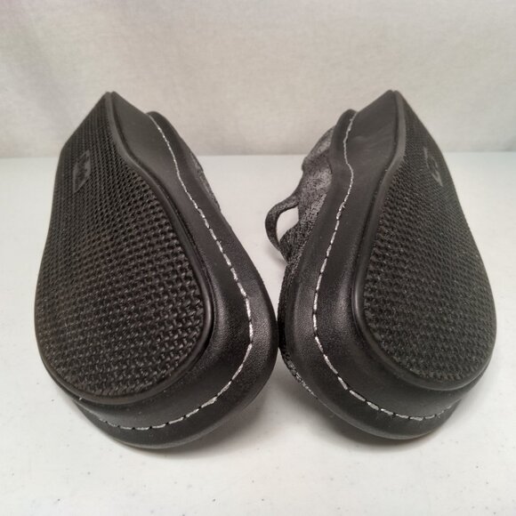 Alegria Mary Jane Shoes Women 41W US 10.5/11 Silver Metallic Strap Comfort - Picture 13 of 16